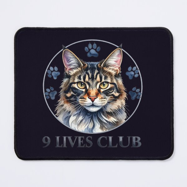 Item preview, The Club of Nine Lives, Maine Coon Cat with Paws designed and sold by LiskoDesign.