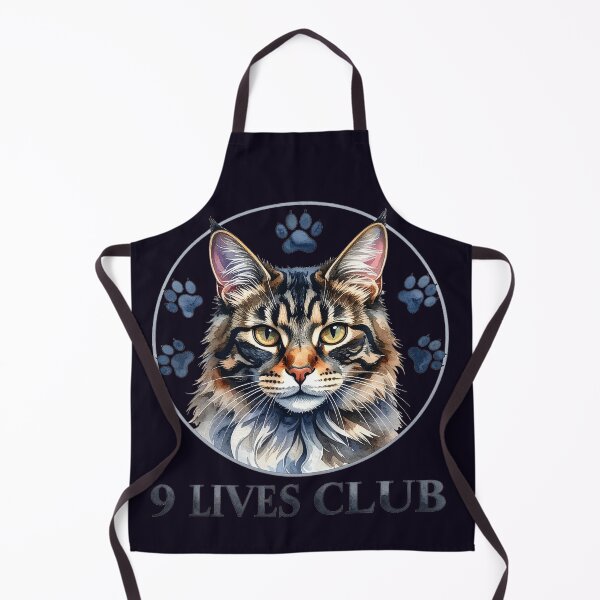 Item preview, The Club of Nine Lives, Maine Coon Cat with Paws designed and sold by LiskoDesign.