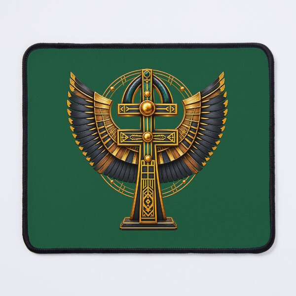 Item preview, Intricate Egyptian Ankh with Wings Symbol Design for African Spirituality designed and sold by 'VARI'.