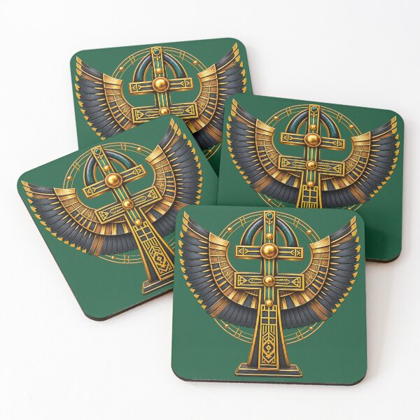 Item preview, Intricate Egyptian Ankh with Wings Symbol Design for African Spirituality designed and sold by 'VARI'.