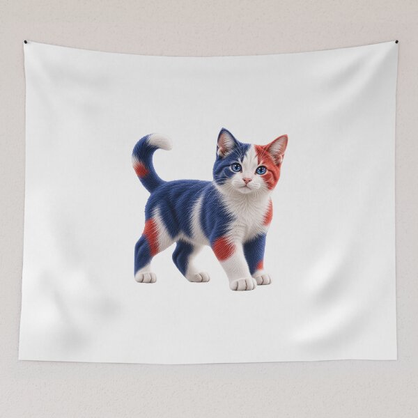 Item preview, Australian Flag Cat Cute Kitten designed and sold by GraffiCity.