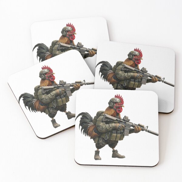 Item preview, Tactical Chicken By Rawlifegraphic designed and sold by RAWLIFEGRAPHIC.