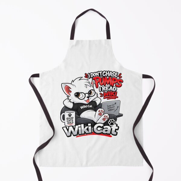 Item preview, WikiCat I Don’t Chase Pumps Crypto Cat Meme designed and sold by Obinne.