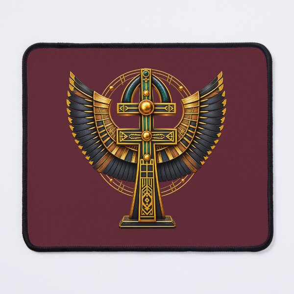 Item preview, Intricate Egyptian Ankh with Wings Symbol Design for African Spirituality designed and sold by 'VARI'.
