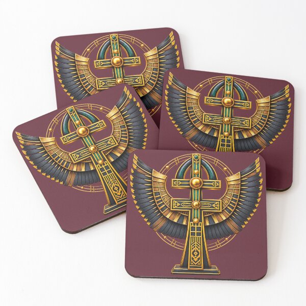 Item preview, Intricate Egyptian Ankh with Wings Symbol Design for African Spirituality designed and sold by 'VARI'.