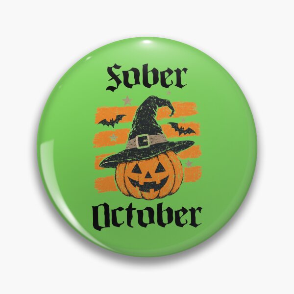 Item preview, Sober October - Cheeky Jack o Lantern with Bats designed and sold by WigOutlet.