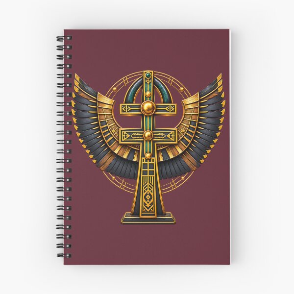 Item preview, Intricate Egyptian Ankh with Wings Symbol Design for African Spirituality designed and sold by 'VARI'.