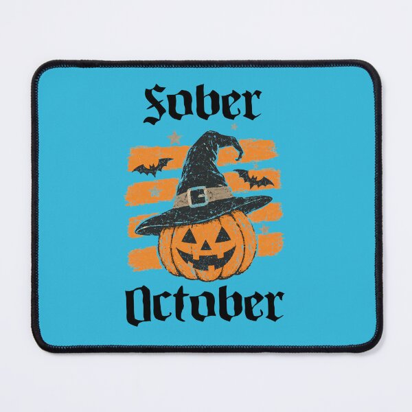 Item preview, Sober October - Cheeky Jack o Lantern with Bats designed and sold by WigOutlet.
