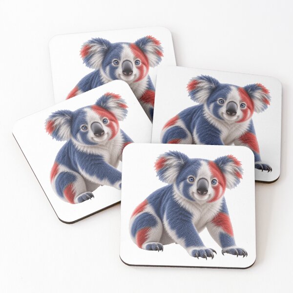 Item preview, Australian Flag Koala Cute Aussie Art designed and sold by GraffiCity.
