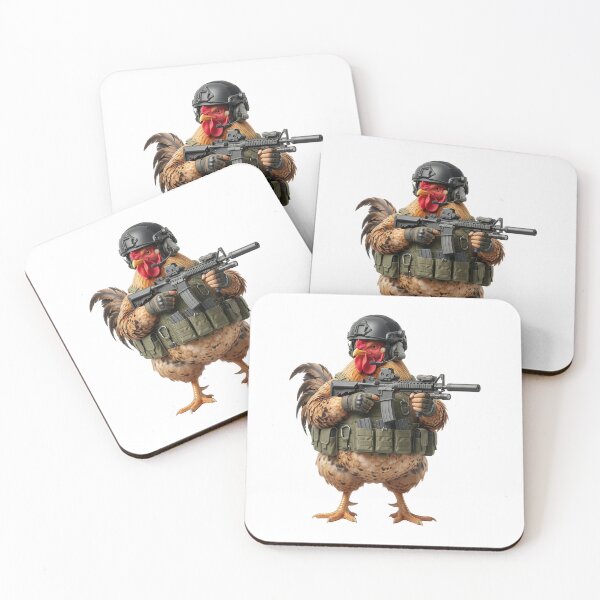Item preview, Tactical Chicken By Rawlifegraphic designed and sold by RAWLIFEGRAPHIC.