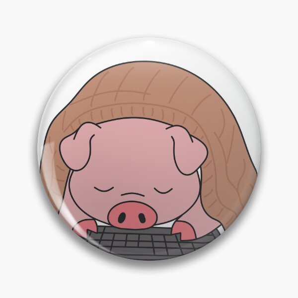 Item preview, Cute Lazy Pig Napping on Keyboard - Chonki designed and sold by Chonkibao.