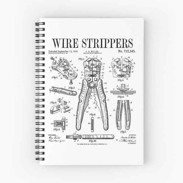 Item preview, Electrician Electrical Worker Wire Strippers Vintage Patent designed and sold by GrandeDuc.