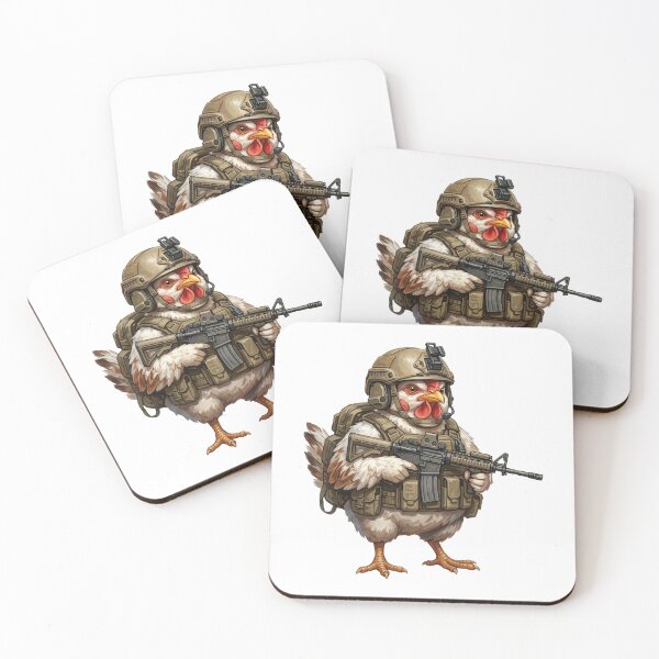 Item preview, Tactical Chicken By Rawlifegraphic designed and sold by RAWLIFEGRAPHIC.