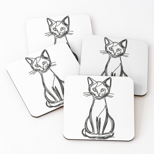 Item preview, One Line Art Cat designed and sold by Gadet100.