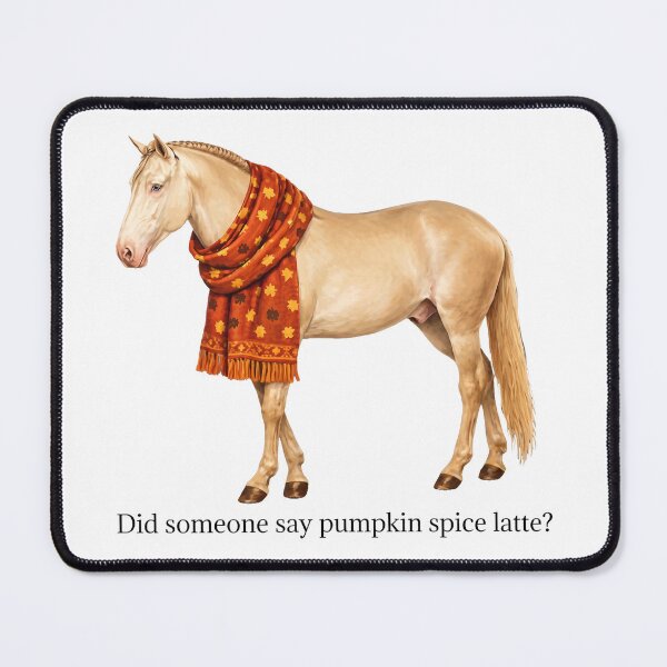 Item preview, Pumpkin Spice Horse — Funny Fall Equestrian designed and sold by SamWoodrt.