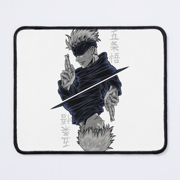 Item preview, Gojo Satoru Inspired Anime Design with Cool Blue Eyes and Masked Style designed and sold by clarkie6969.