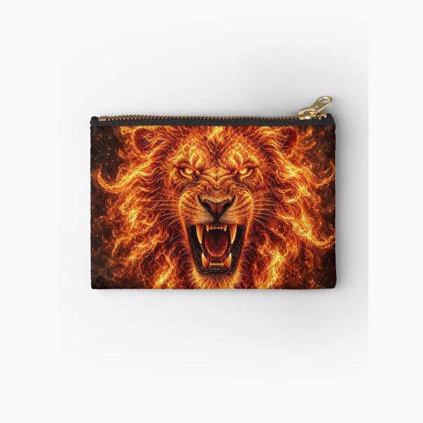 Item preview, The Fiery Lion - The Majestic Predator designed and sold by Marcu Ioachim.