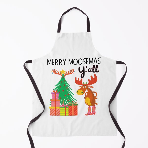 Item preview, Merry Moosemas Y'all Funny Western Christmas Moose | Dark Ink Edition designed and sold by SunandShade.