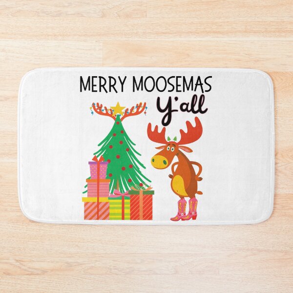 Item preview, Merry Moosemas Y'all Funny Western Christmas Moose | Dark Ink Edition designed and sold by SunandShade.