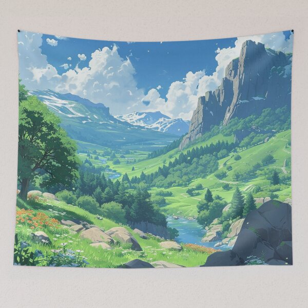 Item preview, Emerald Valley Adventure | Anime Fantasy Scenery designed and sold by bella-rosa87.