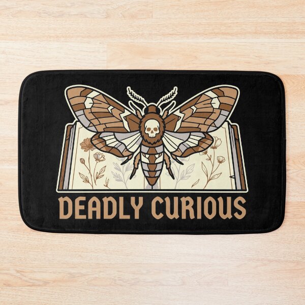 Item preview, Deadly Curious Gothic Death Moth Book Graphic designed and sold by ZUMERI.