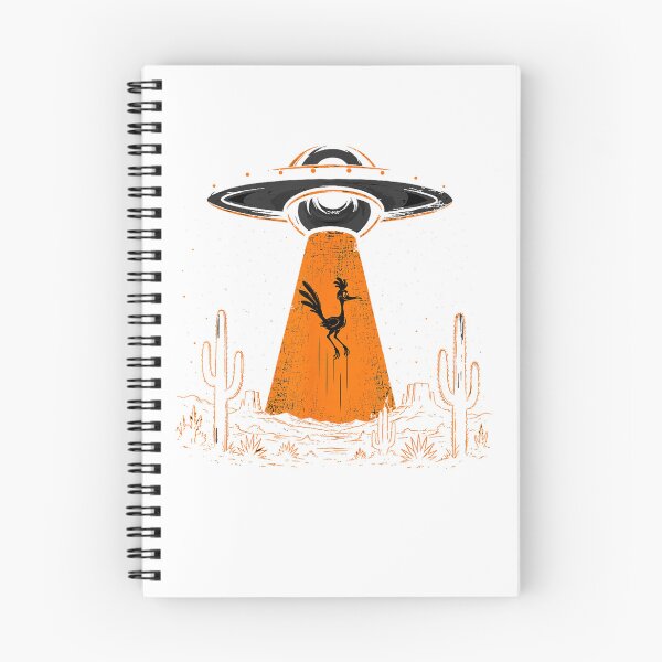 Item preview, Roadrunner and UFO Alien Abduction Desert Science Humor designed and sold by Thedondom.