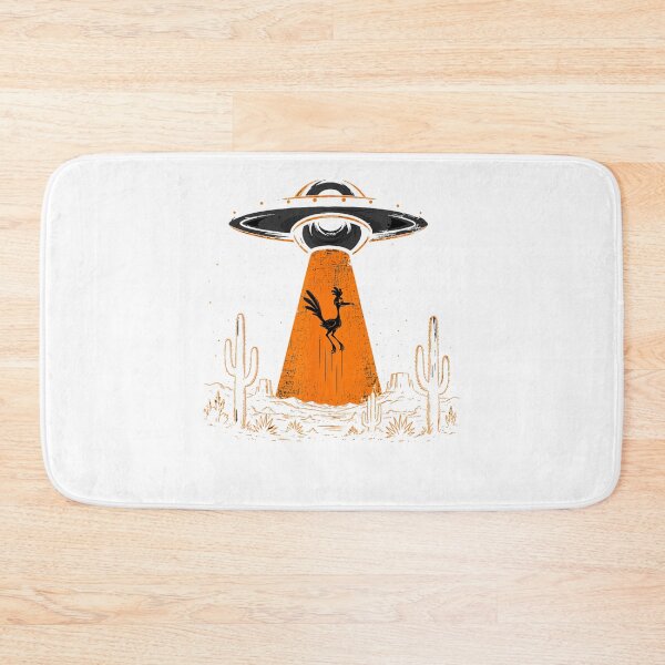 Item preview, Roadrunner and UFO Alien Abduction Desert Science Humor designed and sold by Thedondom.