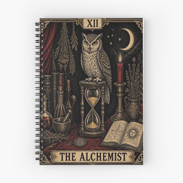 Item preview, The Alchemist Owl Tarot Card Woodcut designed and sold by creativerooney.
