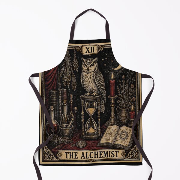 Item preview, The Alchemist Owl Tarot Card Woodcut designed and sold by creativerooney.