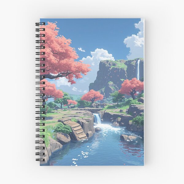 Item preview, Blossom Falls Sanctuary | Anime Fantasy Scenery designed and sold by bella-rosa87.