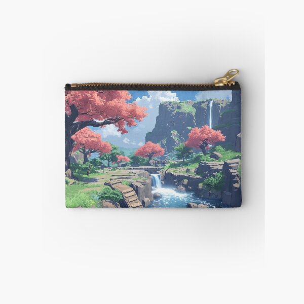 Item preview, Blossom Falls Sanctuary | Anime Fantasy Scenery designed and sold by bella-rosa87.