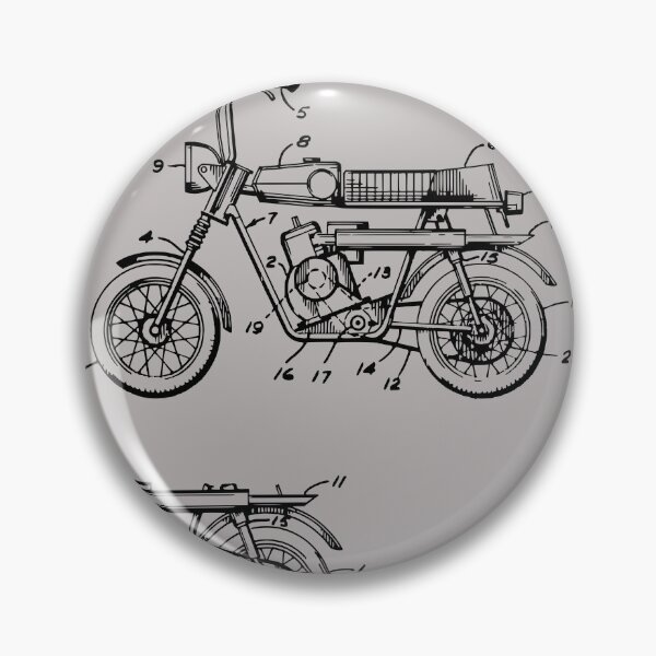 Item preview, Motorbike patent from 1968 designed and sold by Hamilton Design.