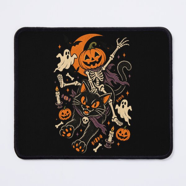 Item preview, Halloween Black Cat Rider designed and sold by Gabriela Mihai.