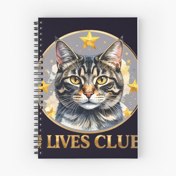 Item preview, The Club of Nine Lives, House Cat with Stars designed and sold by LiskoDesign.