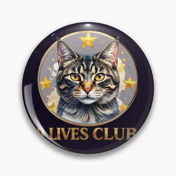 Item preview, The Club of Nine Lives, House Cat with Stars designed and sold by LiskoDesign.