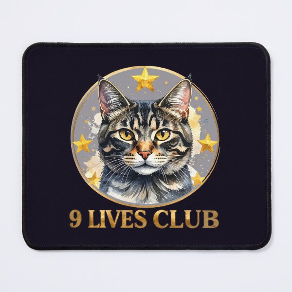 Item preview, The Club of Nine Lives, House Cat with Stars designed and sold by LiskoDesign.