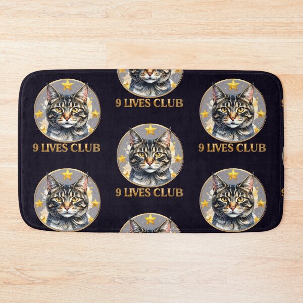 Item preview, The Club of Nine Lives, House Cat with Stars designed and sold by LiskoDesign.