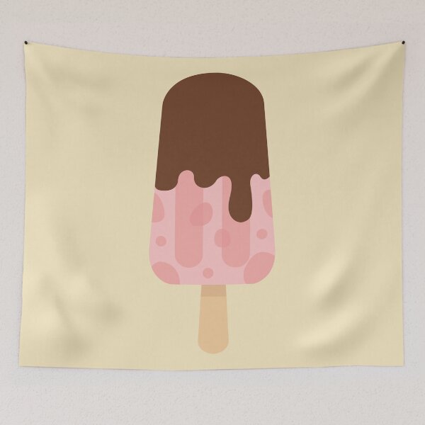 Item preview, Cute Strawberry Chocolate Drip Ice Cream designed and sold by Nikola Dio.
