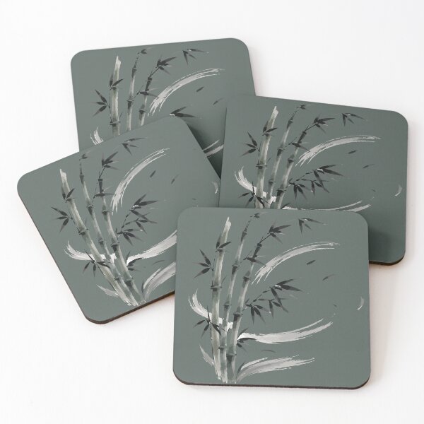 Item preview, Japanese Bamboo & Zen Brushstroke Sticker designed and sold by SimplePoDesign.