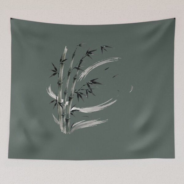 Item preview, Japanese Bamboo & Zen Brushstroke Sticker designed and sold by SimplePoDesign.
