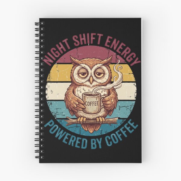Item preview,  Night Shift Owl Coffee – Powered by Coffee Vintage Design designed and sold by TeeStyle.mr.