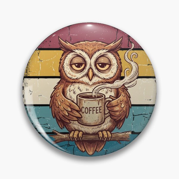 Item preview,  Night Shift Owl Coffee – Powered by Coffee Vintage Design designed and sold by TeeStyle.mr.