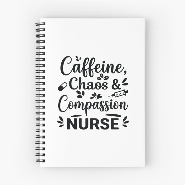 Item preview, Caffeine, Chaos & Compassion, Nurse life designed and sold by CloudyPress.