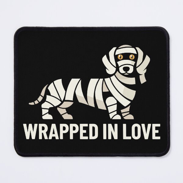 Item preview, Wrapped In Love Mummy Dachshund Flat Design designed and sold by ZUMERI.