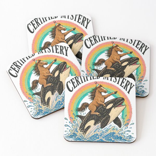 Item preview, Certified Mystery - Party Hat Horse Riding Orca Retro designed and sold by BumbleBloom7.
