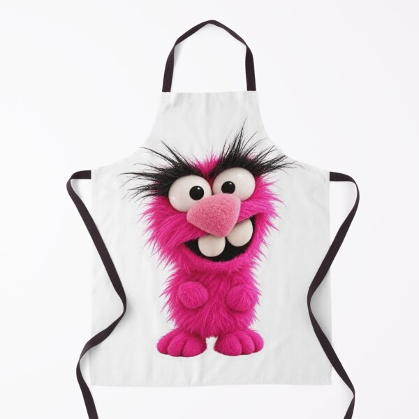 Item preview, Fuzzy Pink Monster Sticker with Big Eyes designed and sold by Snurly.