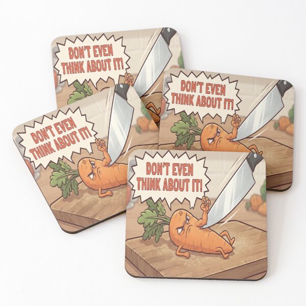 Item preview, Funny Angry Carrot Defending Against Knife designed and sold by AfresStudio.