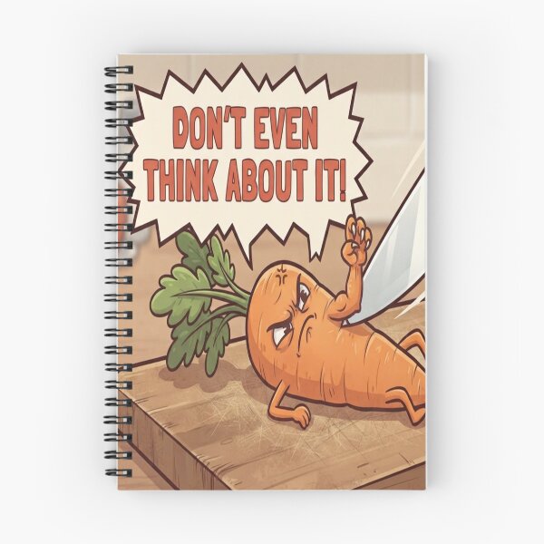 Item preview, Funny Angry Carrot Defending Against Knife designed and sold by AfresStudio.