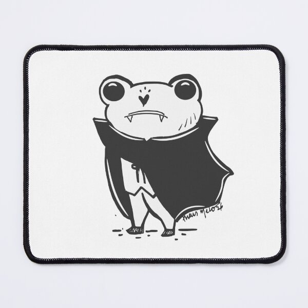 Item preview, Sad Frog Vampire - Cute Spooky Halloween Ink Art designed and sold by ThaisMelo.