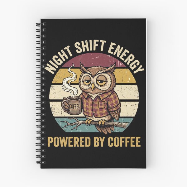 Item preview,  Night Shift Owl Coffee – Powered by Coffee Vintage Design designed and sold by TeeStyle.mr.